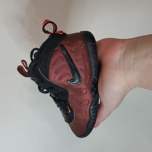 Kids Nike Air Foamposite Pro Hyper Crimson Size 7c Toddler Unisex Streetwear - Picture 2 of 11